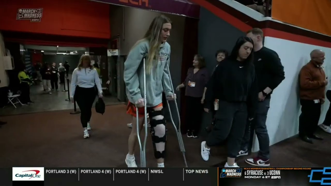ACC POY Elizabeth Kitley Interview, Out W/ Torn ACL | NCAA Tournament Virginia Tech Hokies vs Baylor