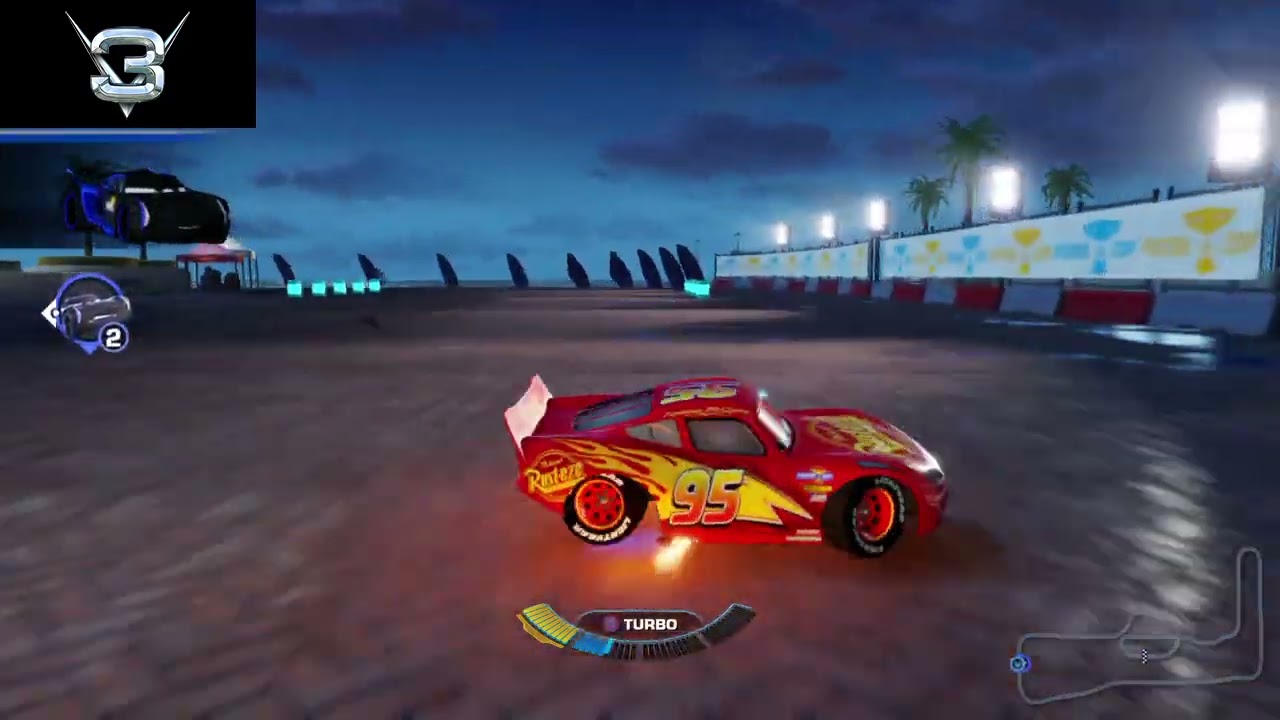 Cars 3: Motivado para ganar la CARRERA DE JACKSON STORM