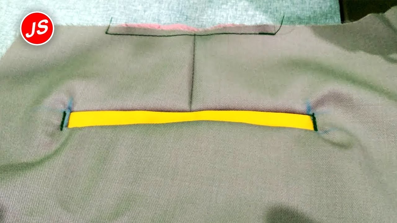 Menjahit Saku Bobok Paspol ~ Cara Menjahit Celana Panjang #6