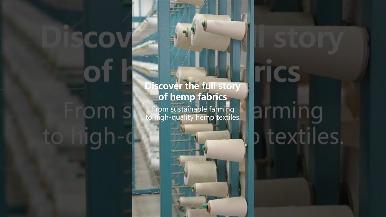 From Seed to Textile &ndash; Explore Hemp Fabrics Straight from Our Factory!  #fabric #machine #textile