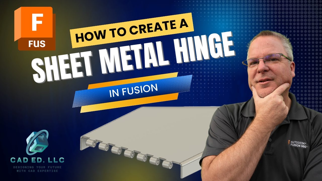 Creating a built-in hinge in Fusion Sheet Metal