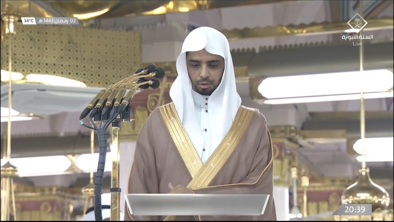 أذان العشاء للمؤذن عمر سنبل الأحد 2 رمضان 1443هـ