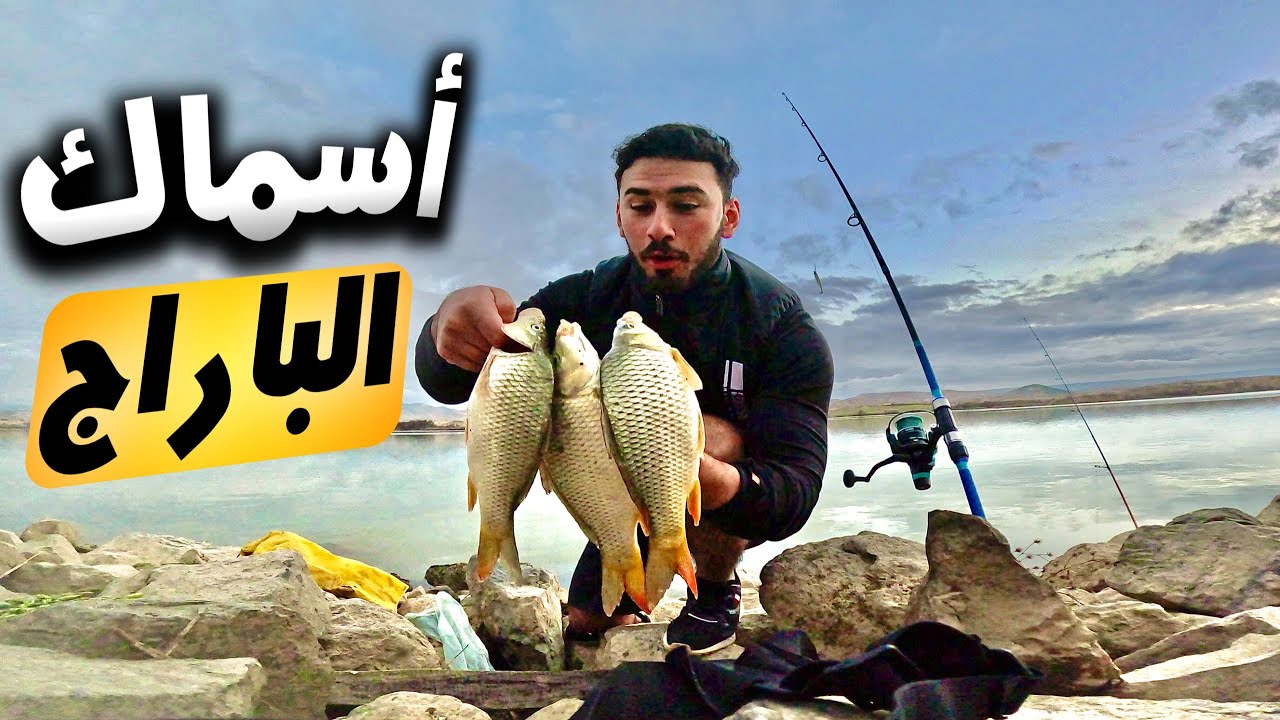 صيد الاسماك في باراج مليء بمياه الامطار( لن تتخيل الطعم )
