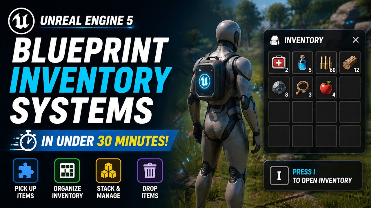 Unreal Engine Blueprint Inventory Systems in Under 30 Minutes!