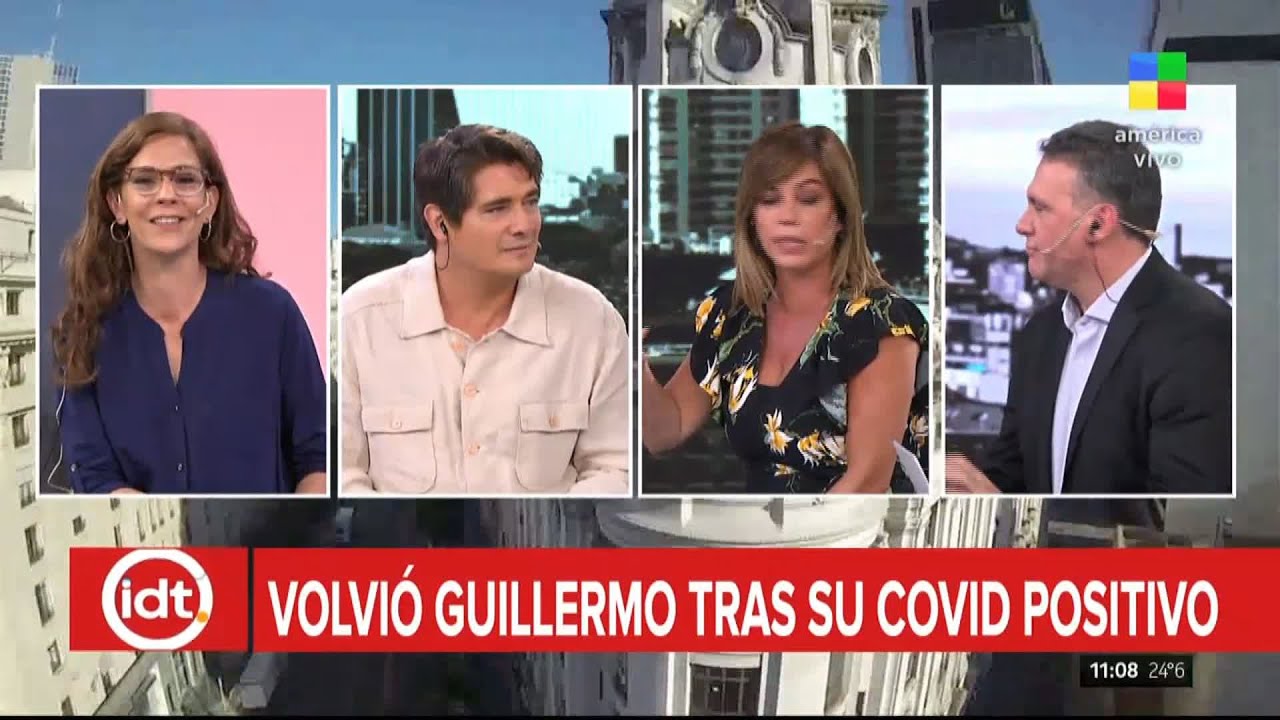 La emoci&oacute;n de Guillermo Andino tras su COVID-19 positivo