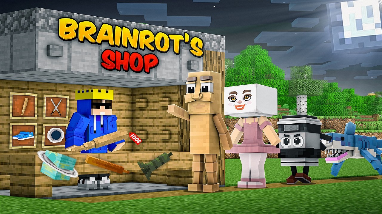 I Opened a Shop For ITALIAN BRAINROTS In Minecraft..