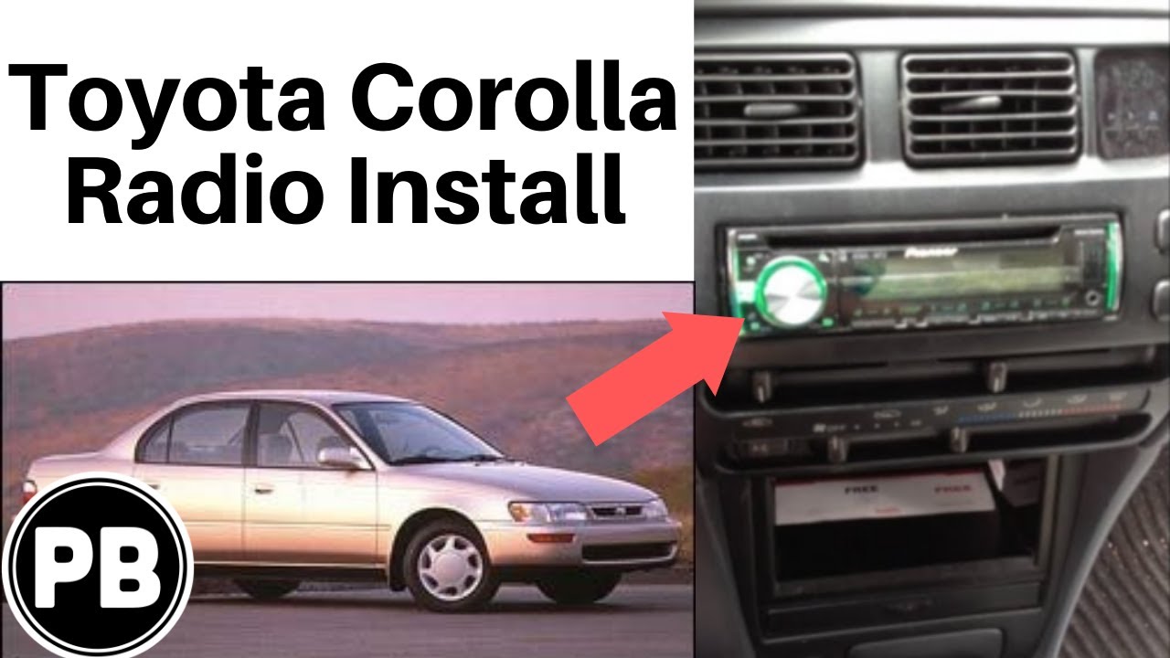 1993 - 1997 Toyota Corolla Radio Install