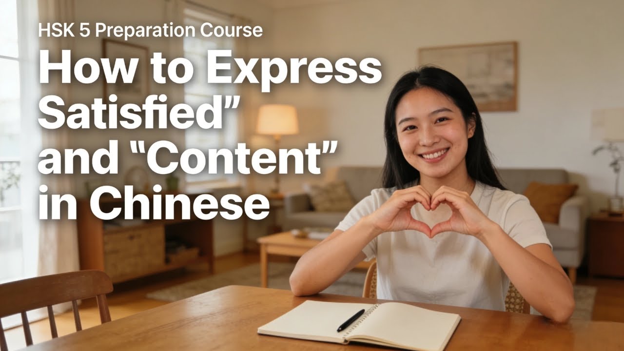 How to Express “Satisfied” and “Content” in Chinese