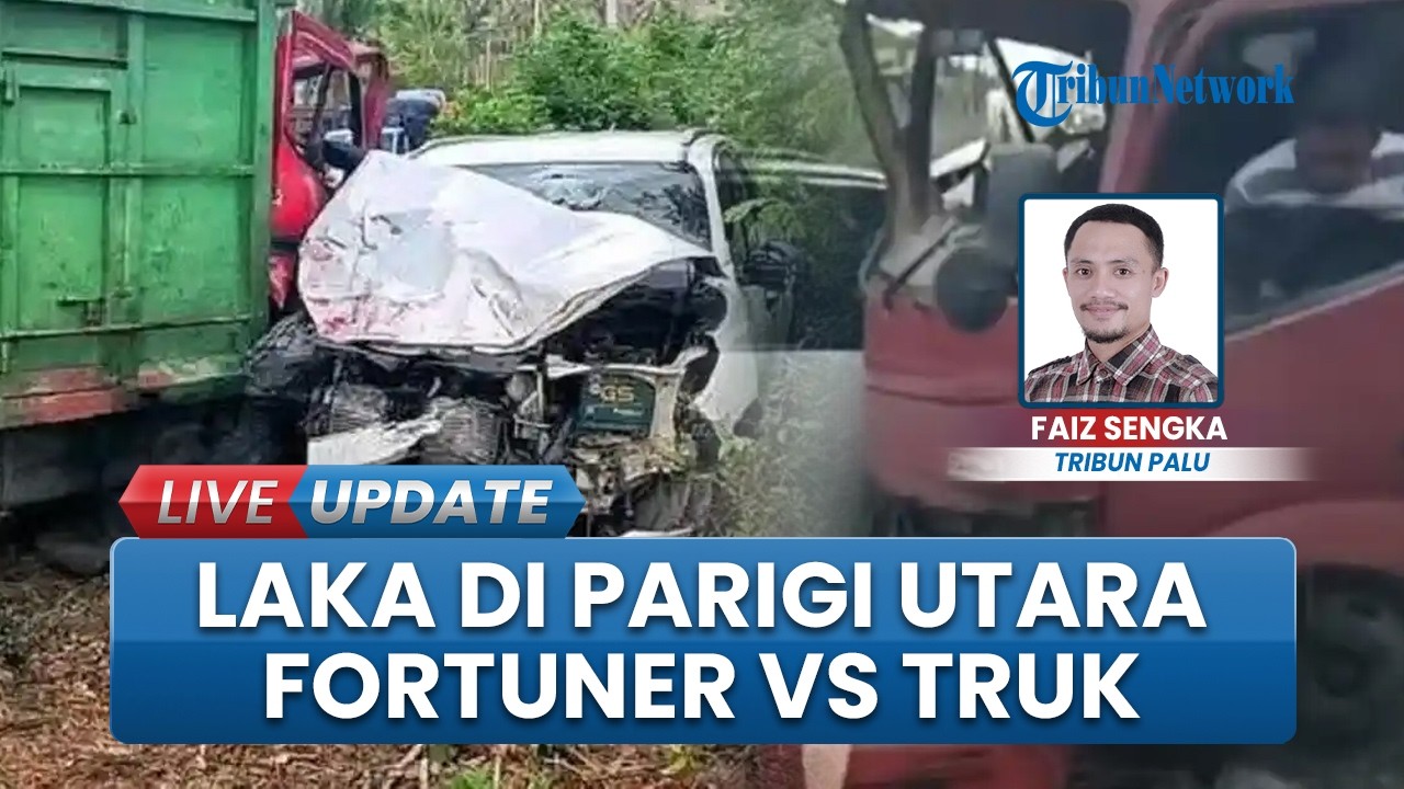 Kecelakaan saat Mudik 2026, Fortuner vs Truk di Tikungan Jalan Trans Avolua Parigi Moutong
