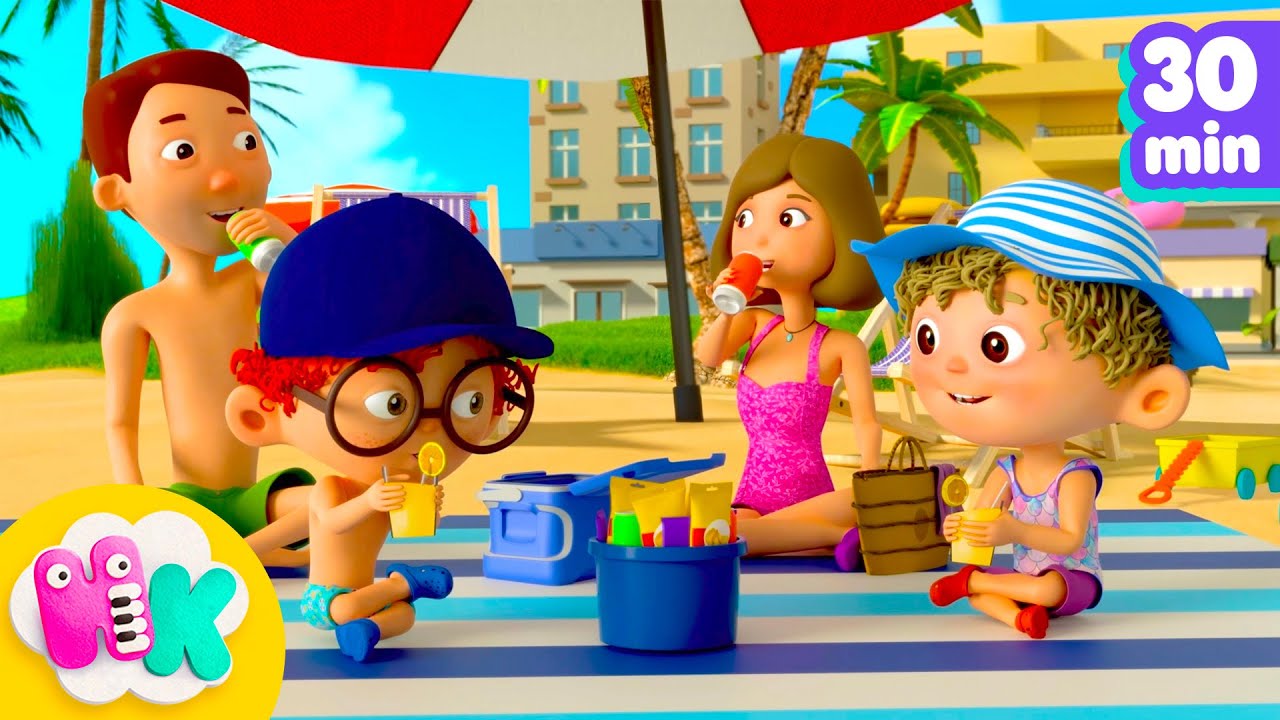 Strandlied für Kinder 🏖️☀️ Sommer Cartoon für Babys | HeyKids Kinderlieder TV