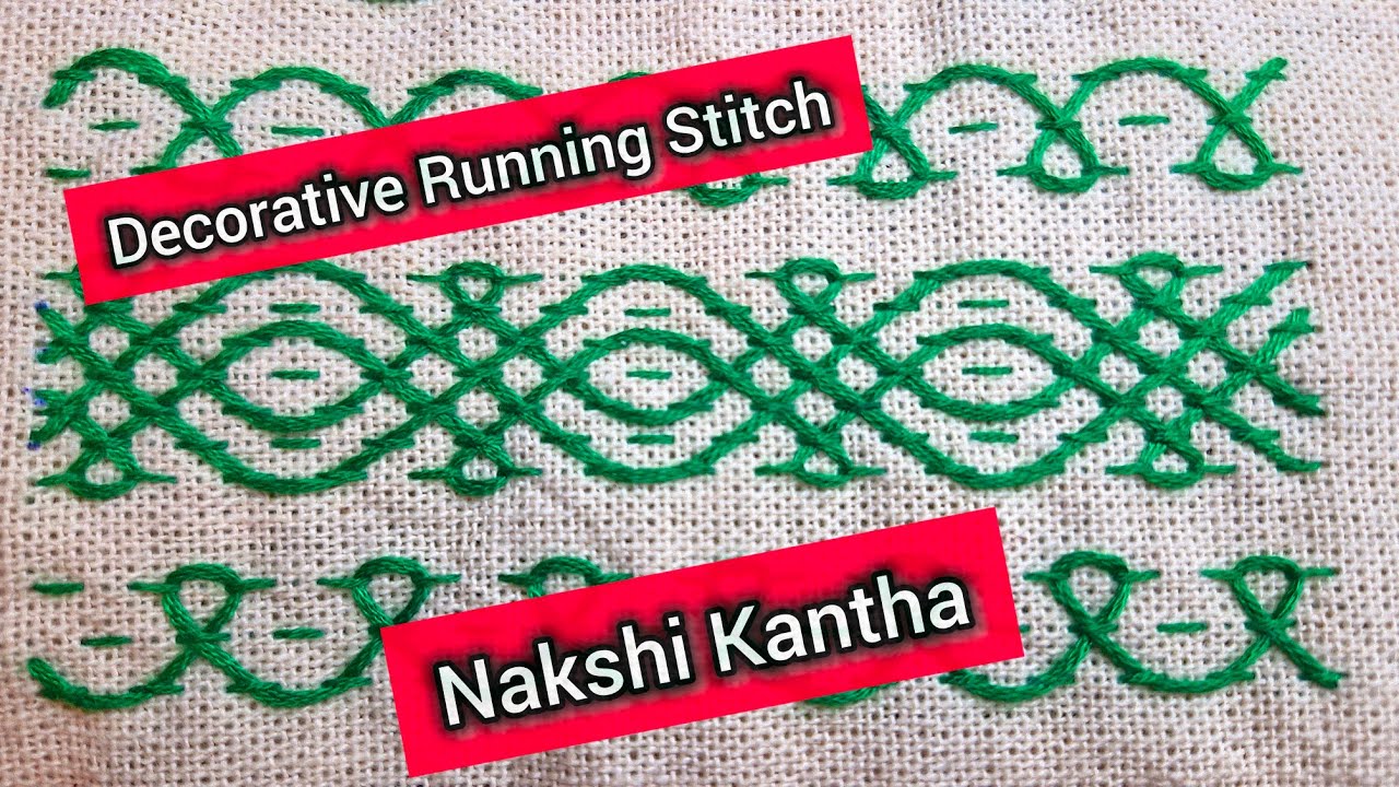 Decorative Running Stitch part 14