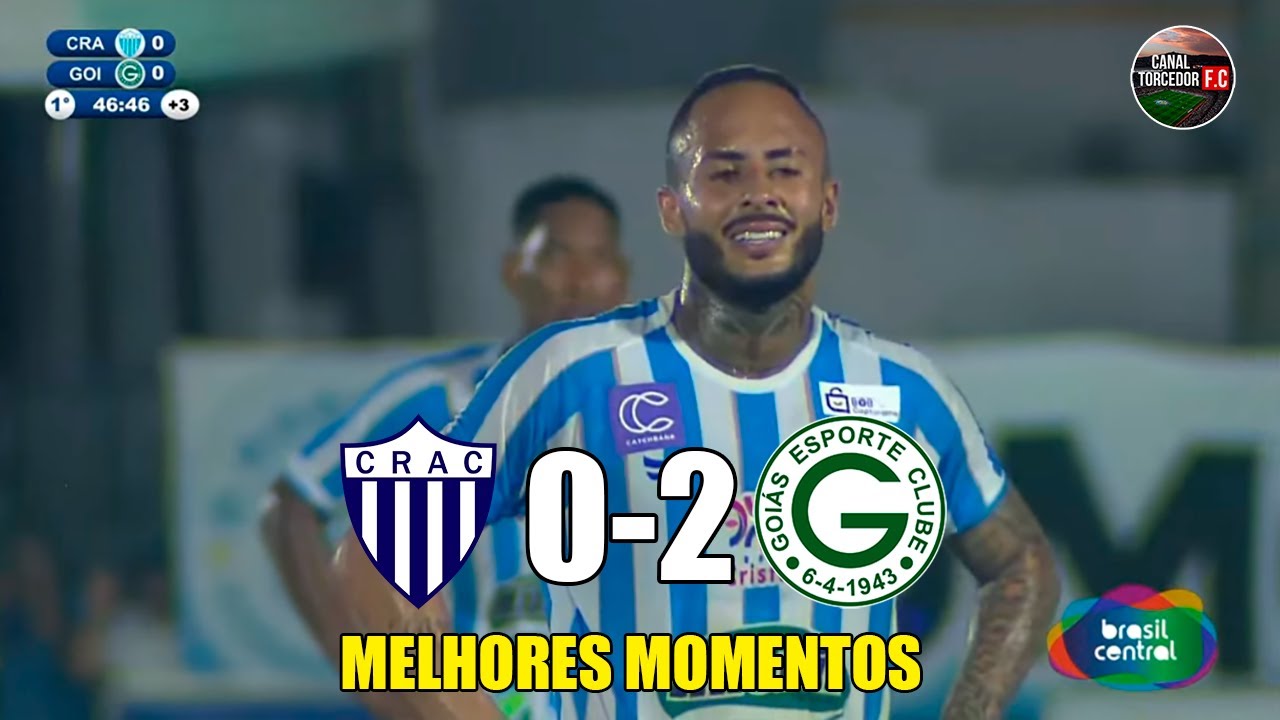 CRAC 0 x 2 Goi&aacute;s - Melhores Momentos - Campeonato Goiano 2024