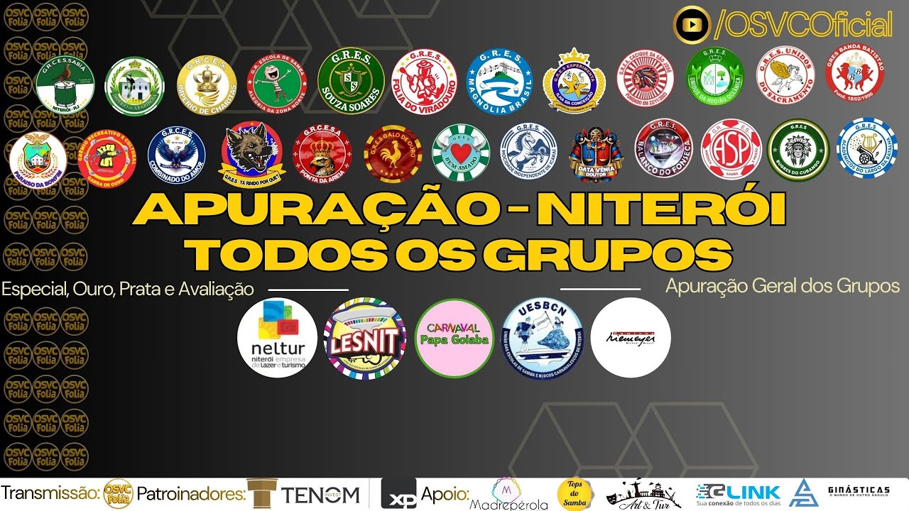 AO VIVO 🔴 Apuração Completa do Carnaval de Niterói 2026 | 10/02/26 às 16h | @OSVCFolia