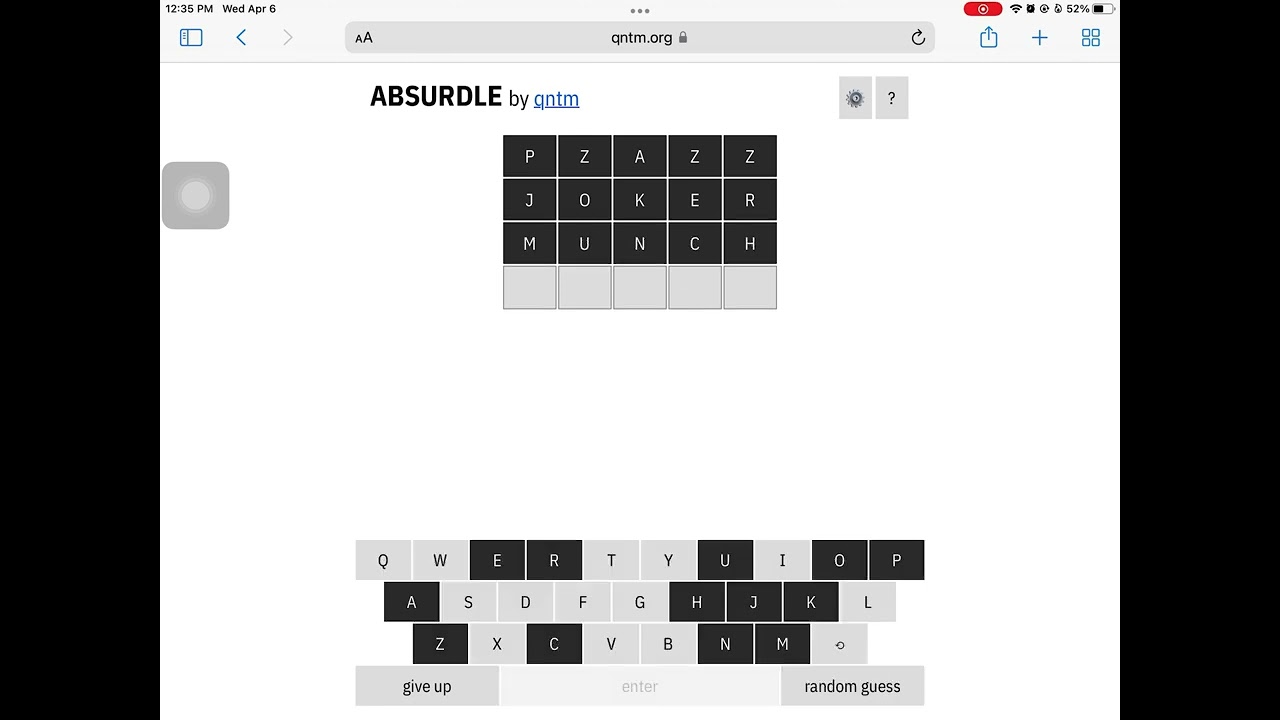 Why are absurdle so absurd?