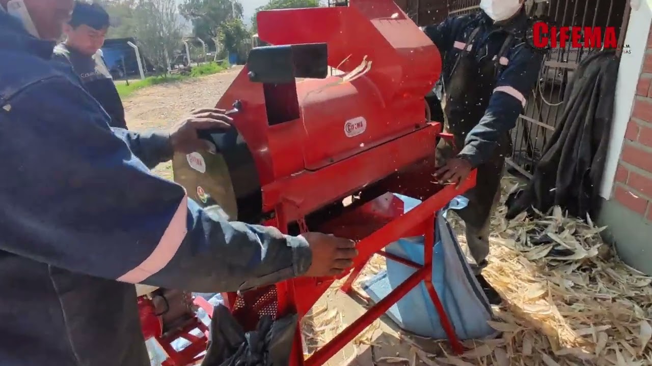 Desgranadora de maíz con chala (CIFEMA)🌽🌾