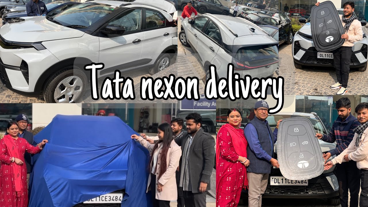 Taking new Tata nexon delivery // Tata motors // Tata nexon facelift // futuristic look