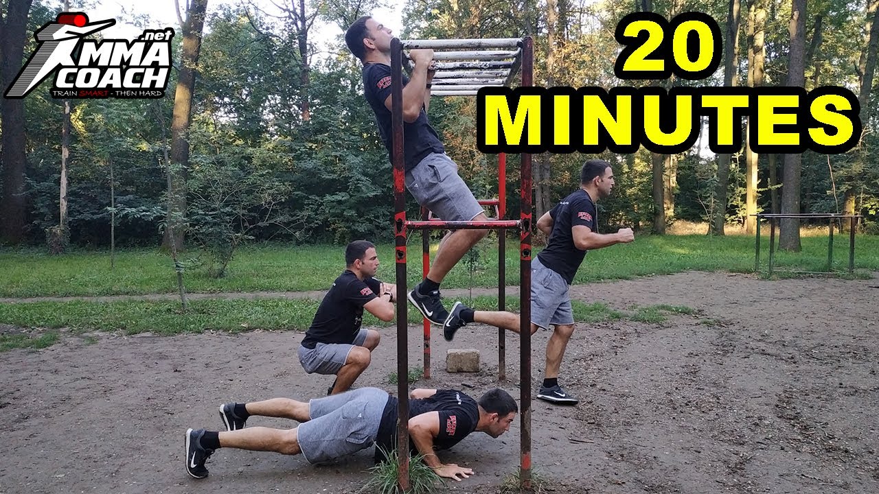 Bodyweight strength & conditioning circuit for MMA: a 20-minute workout
