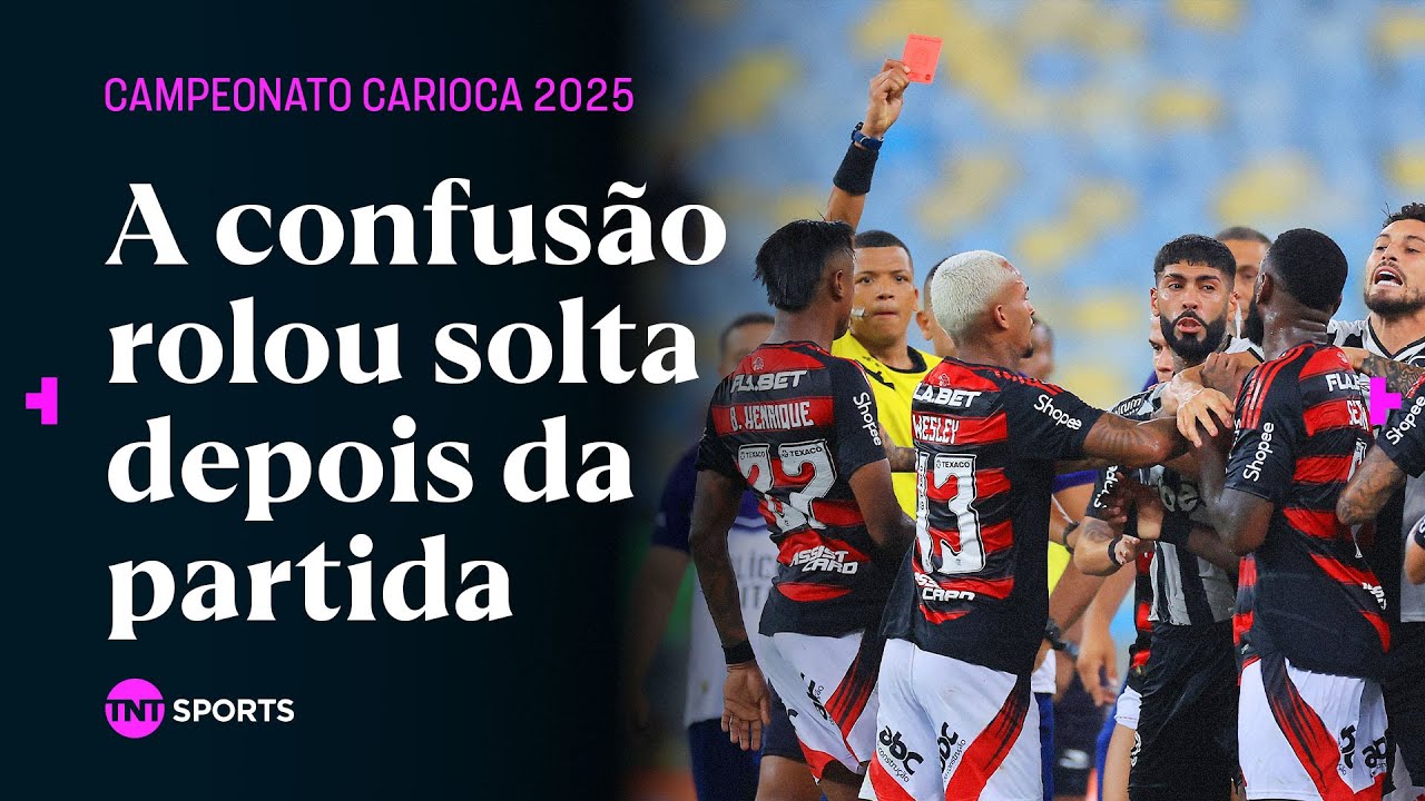 AGRESSÕES, BOCA SANGRANDO E EXPULSÕES! VEJA TODA CONFUSÃO APÓS APITO FINAL DE FLAMENGO 1X0 BOTAFOGO