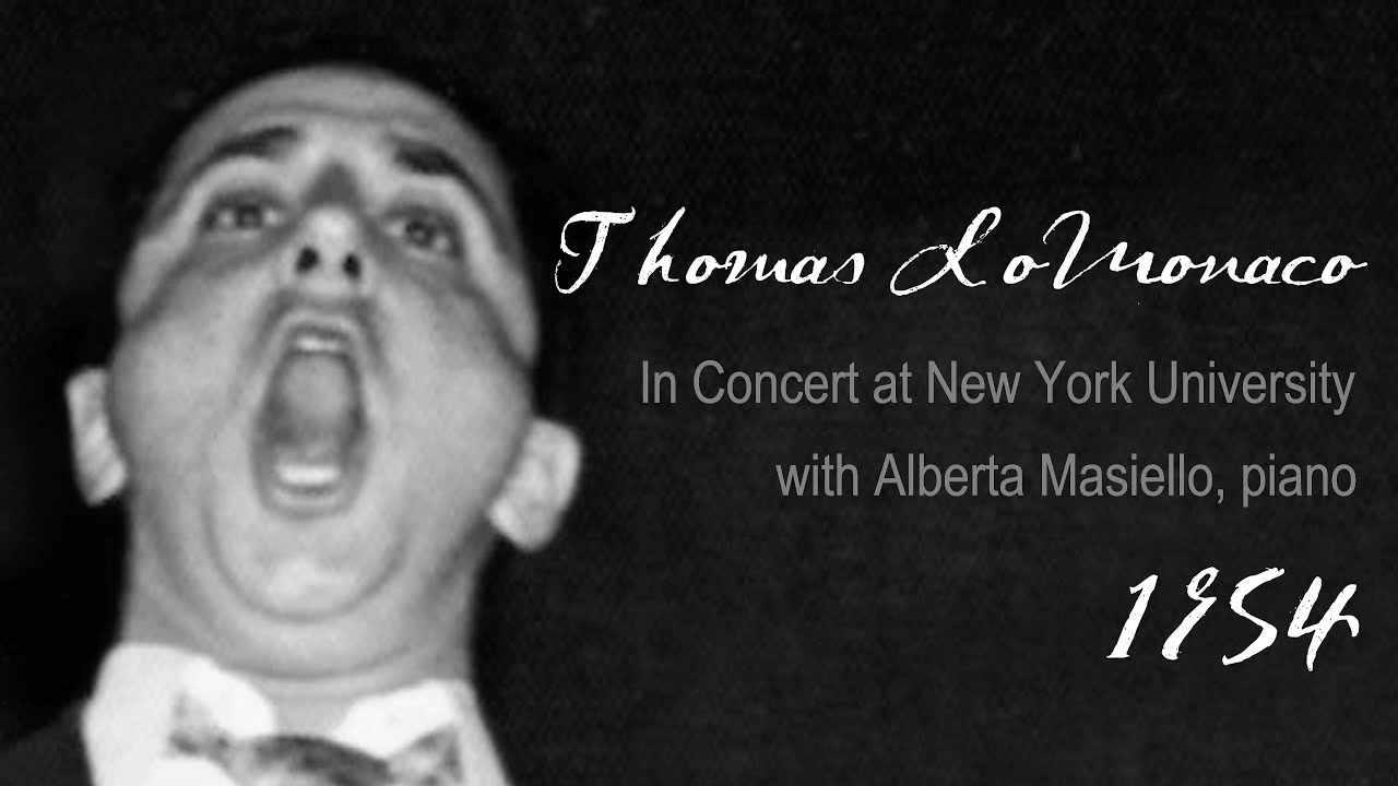 Thomas LoMonaco, DICHTERLIEBE (Schumann), In Concert 1954