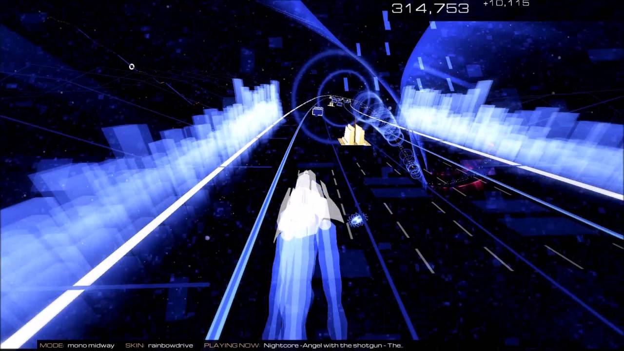Audiosurf 2 : Nightcore - Angel With A Shotgun [ The Cap ]