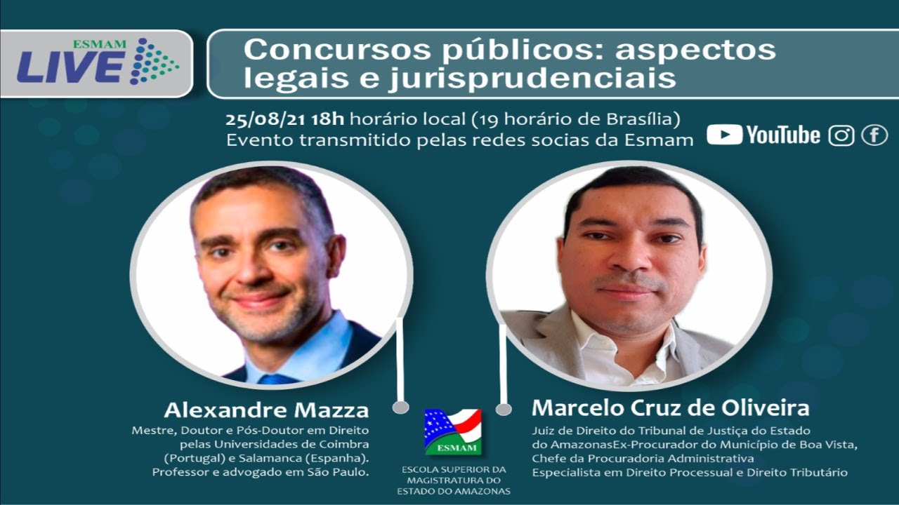 [LIVE ESMAM] Concursos públicos: aspectos legais e jurisprudenciais