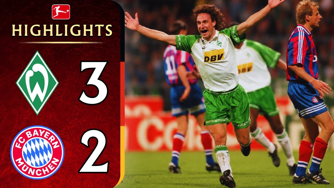 Werder Bremen vs Bayern München | Das Comeback, das Bayern den Titel kostete | Bundesliga 95/96