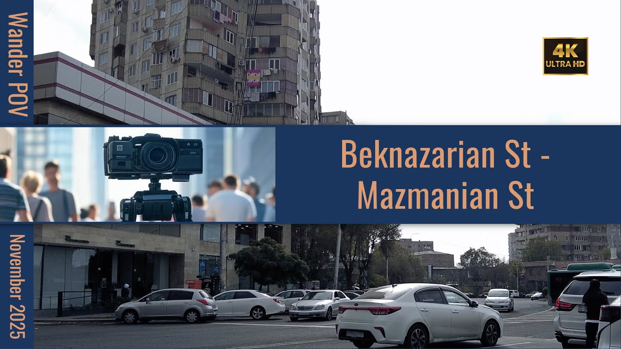 [4K] Beknazaryan & Mazmanyan St Immersive Experience | Yerevan, Armenia Walking Tour