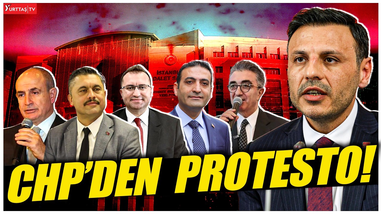 CHP İstanbul İl Başkanlığı'ndan tutuklu belediye başkanları için protesto! #canlıyayın