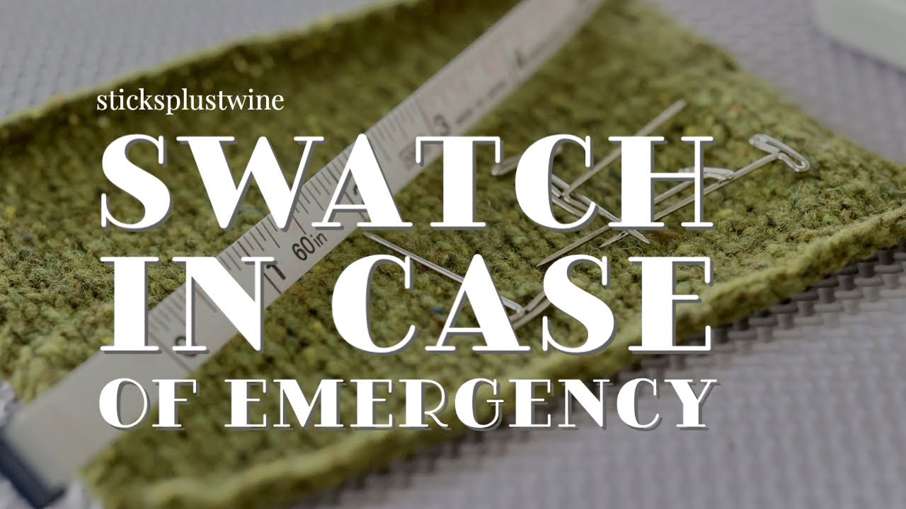 sticksplustwine: swatch in case of emergency