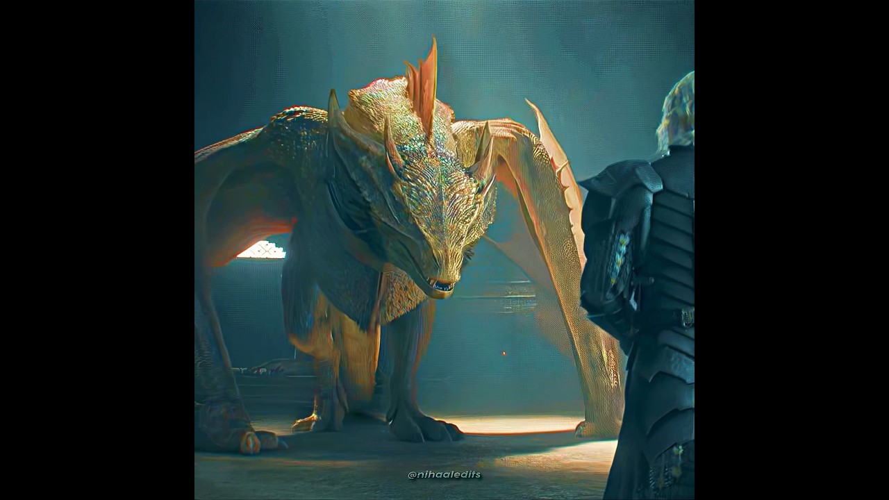 Sunfyre The Golden 🐉 Aegon 😭💔 #shorts #houseofthedragon #gameofthrones