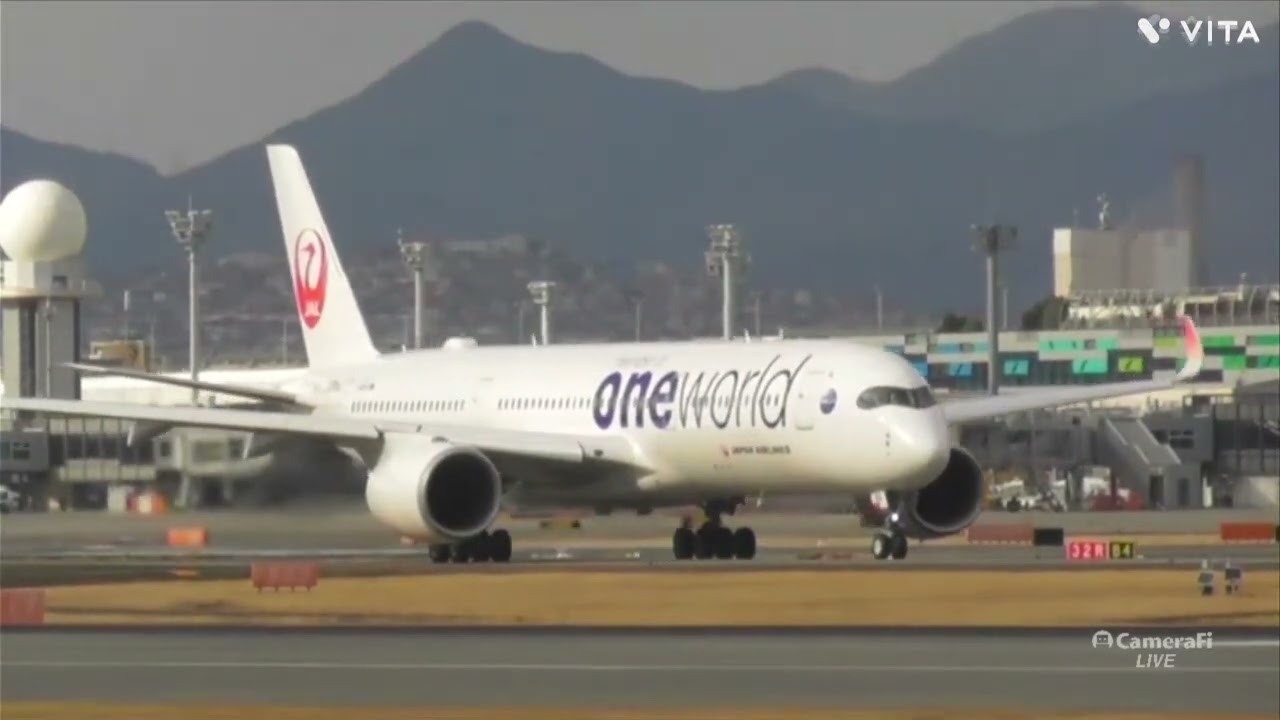 JALA350oneworld離着陸😊　#伊丹空港 #スカイランドharada #A350#oneworld　2026.02.18