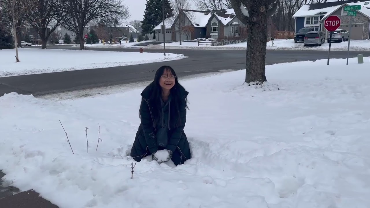 Sere in the snow in MN