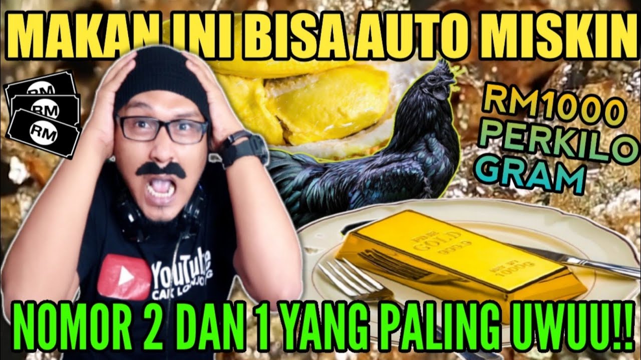 CUMA SULTAN YANG BOLEH MAKAN INI!! 10 MAKANAN PALING MAHAL DI MALAYSIA | Cak Lonjong React
