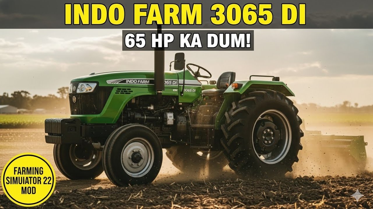 Indo Farm 3065 DI 65 HP ट्रैक्टर रिव्यू | दमदार इंजन, मजबूत बॉडी और शानदार परफॉर्मेंस