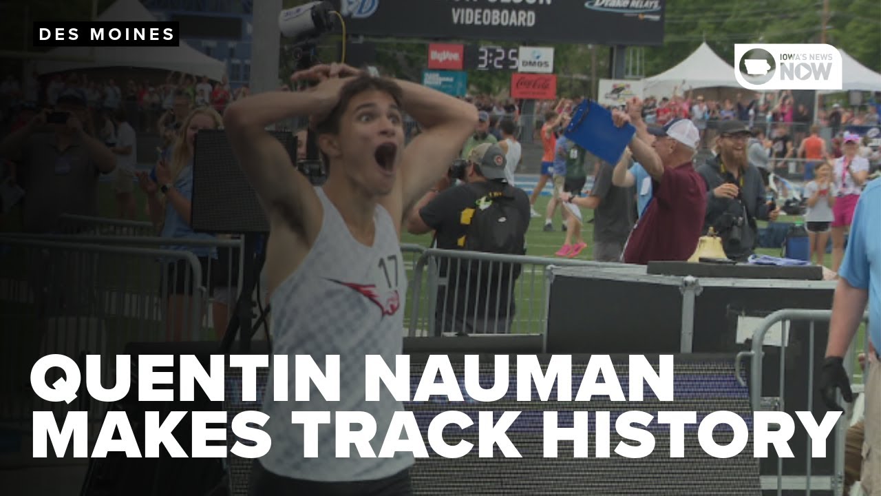 Oregon commit Quentin Nauman stuns the Drake Stadium crowd with record-breaking distance runs