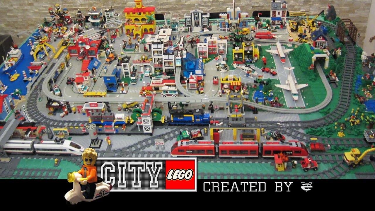 Lego città - Classic style city diorama - Layout Summer 2014