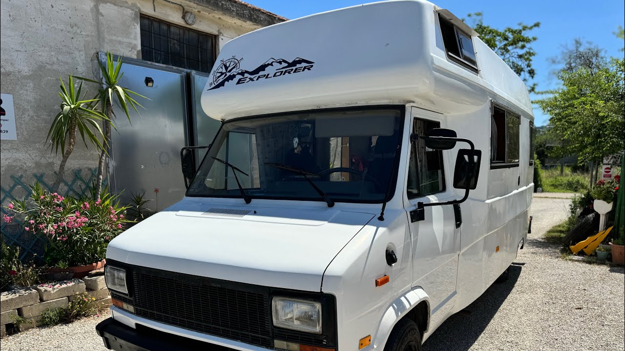 CAMPER MONOSCOCCA VETRORESINA FIAT DUCATO 1985 (VENDUTO)