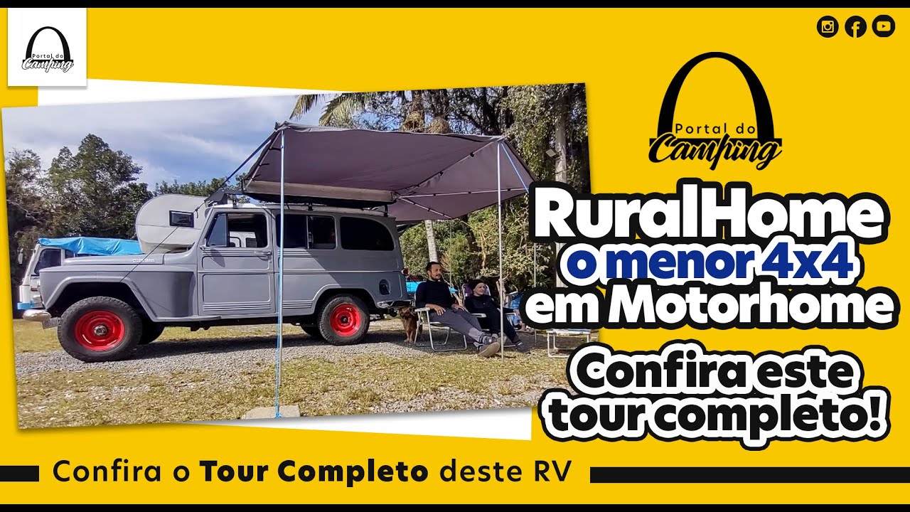 O MENOR 4X4 TRANSFORMADO EM MOTORHOME - RURALHOME