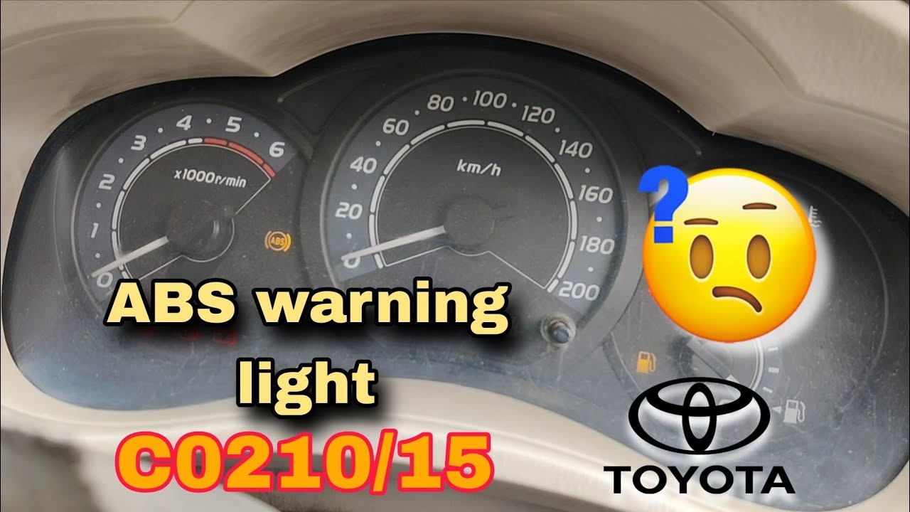 ABS Warning light problem | C0210/15 | Toyota Innova