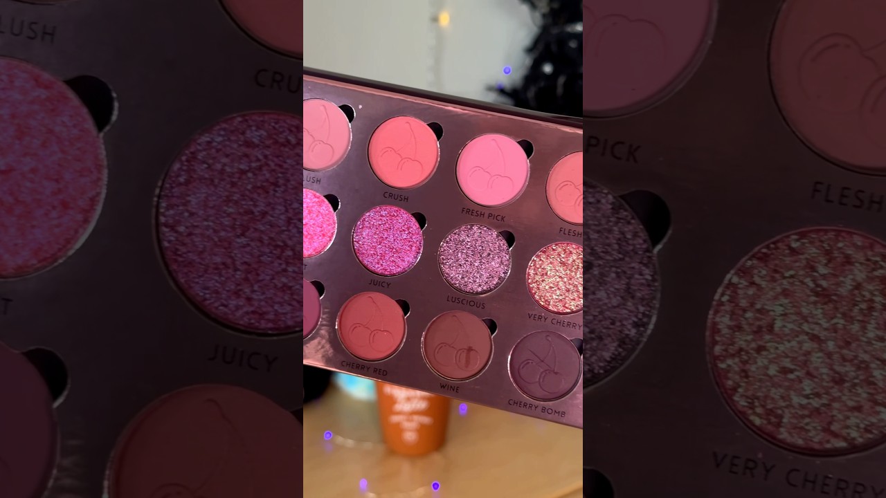 she&rsquo;s so cuteeee🍒 simply posh black cherry palette! excited to dive into this one