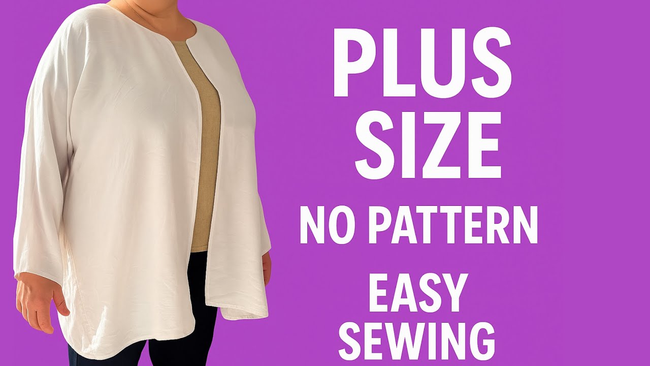 ⭐ 💥✂️ Super Easy PLUS SIZE Top 😍 No Pattern | X-XL-XXL