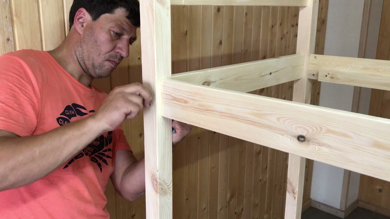 Сборка двухъярусной кровати