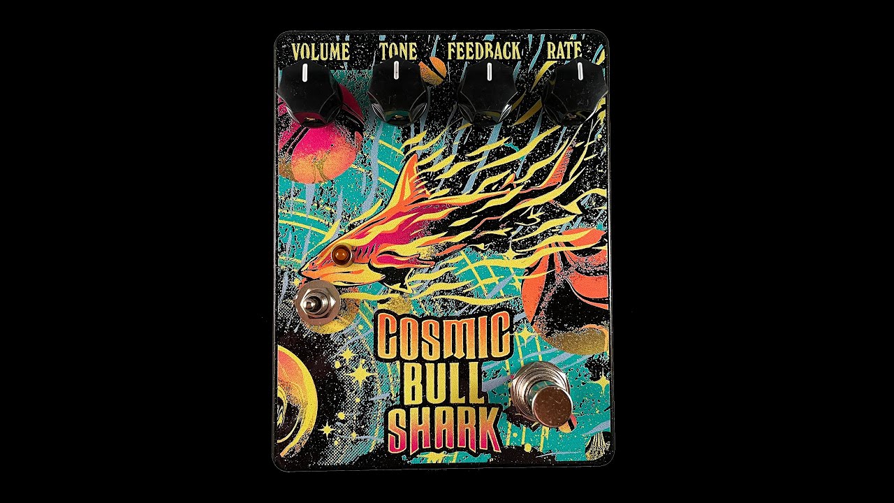 Fuzzrocious Pedals x NCBC Neshaminy Creek Brewing Company collaboration COSMIC BULL SHARK chorus