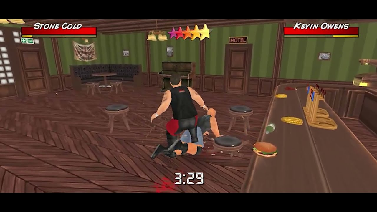 Kevin Owens & Stone Cold Steve Austin brawl in bar