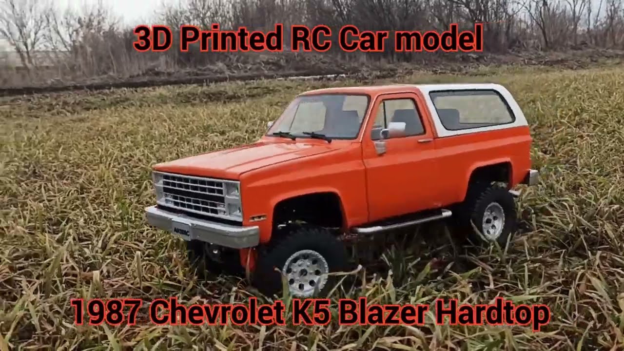 3d printed RC car Chevrolet K5 Blazer hardtop by [AN3DRC], Link to STL in the description