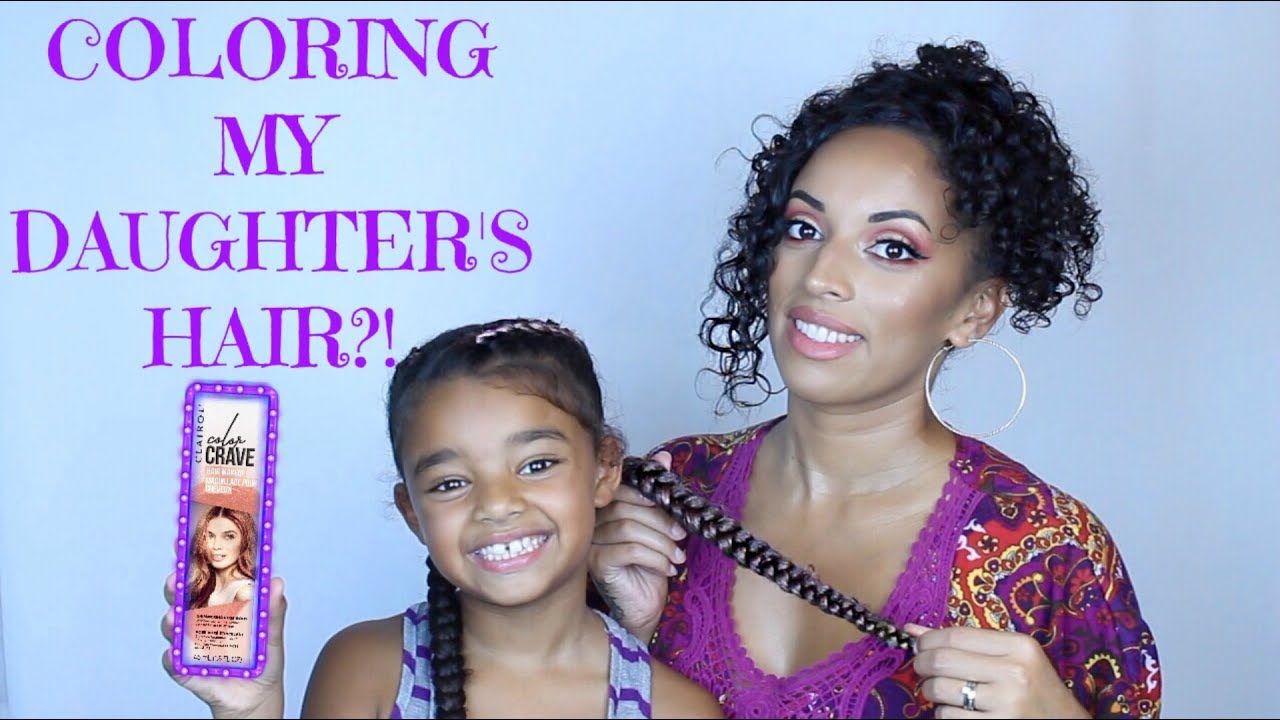 Coloring my daughter's hair - CLAIROL COLOR CRAVE HAIR MAKEUP