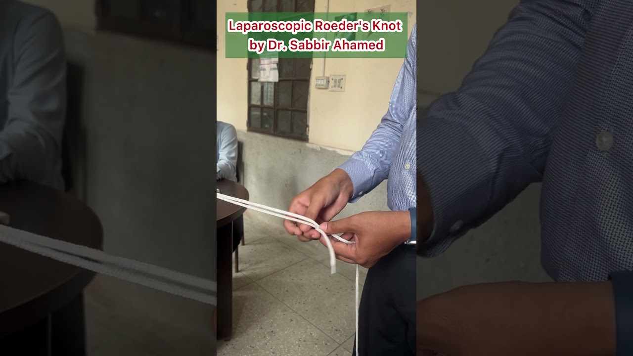 Laparoscopic Roeder's Knot || Basic Surgical Skill