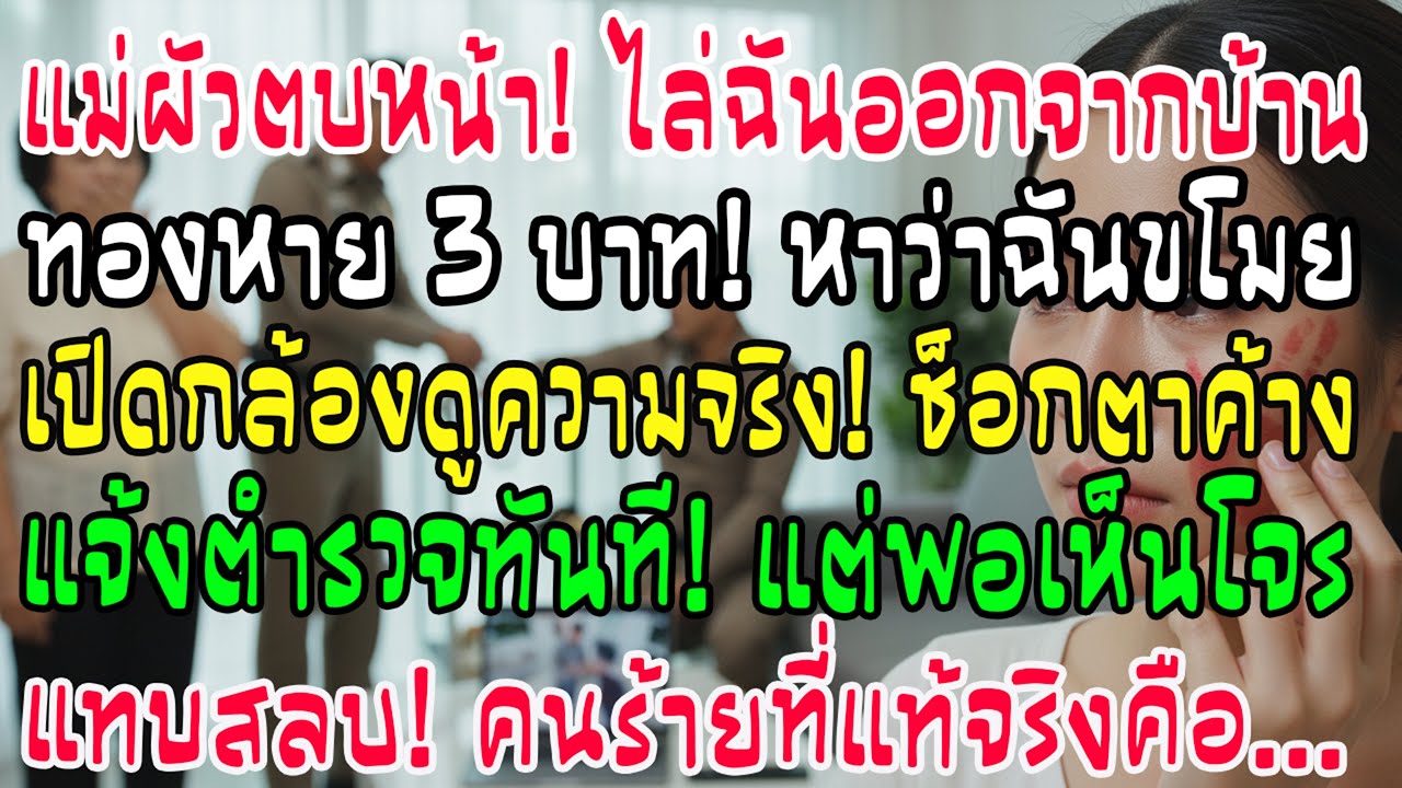 แม่ผัวตบ 3 ทีไล่ส่งหาว่าขโมยทอง 3 บาท เปิดวงจรปิดแจ้งจับ พอเห็นหน้าคนร้ายถึงกับเข่าทรุด!