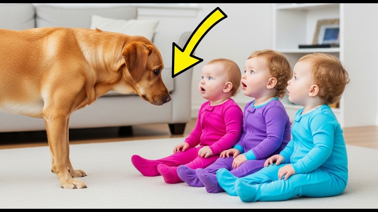 Если бы это не сняли на видео, никто бы не поверил, что эта собака сделала с тройняшками!