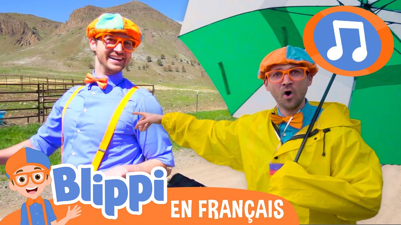 Blippi Chante Sur Le Grand Air | 🎵Blippi en Français -  Chansons pour enfants
